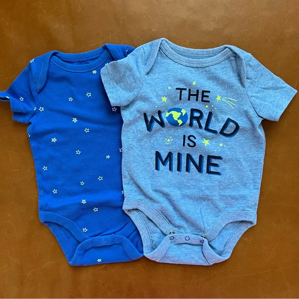 GAP Baby Stars & Planet Earth Onesie Bundle, 3-6mo